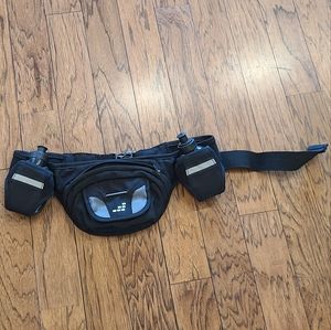 Black Running Belt w/Water Bottles-Unisex